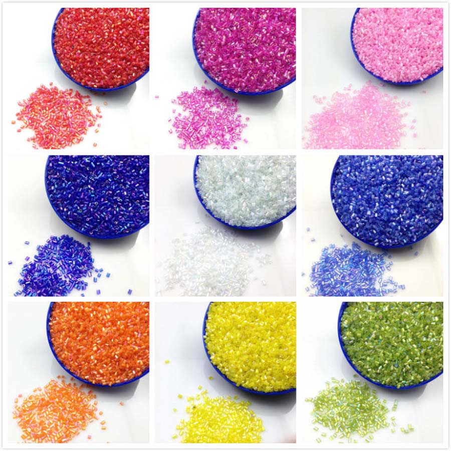 Seed Bead Tube - 16g 1000 Uds 2*3mm tubo transparente