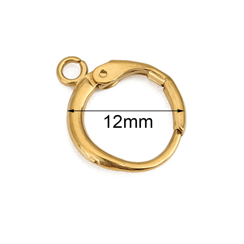 Jewelry Making Metal Supplies - 10 piezas de 12 mm, ganchos