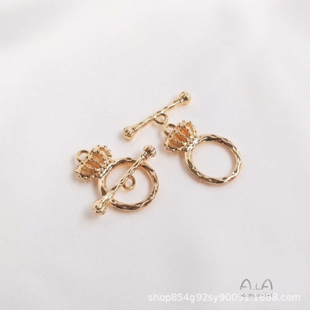 Cierre de palanca de latón cha - Toggle Clasp Gold reseña y precio