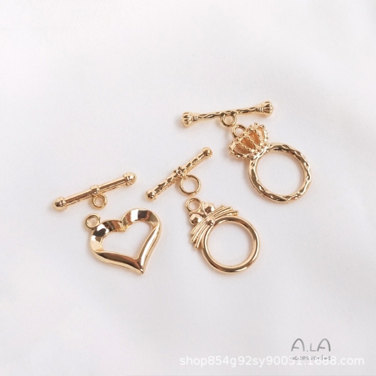 Cierre de palanca de latón cha - Toggle Clasp Gold reseña y precio