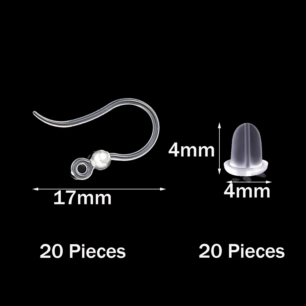 Ganchos de plástico para pendi - Jewelry Making With Resin reseña y precio