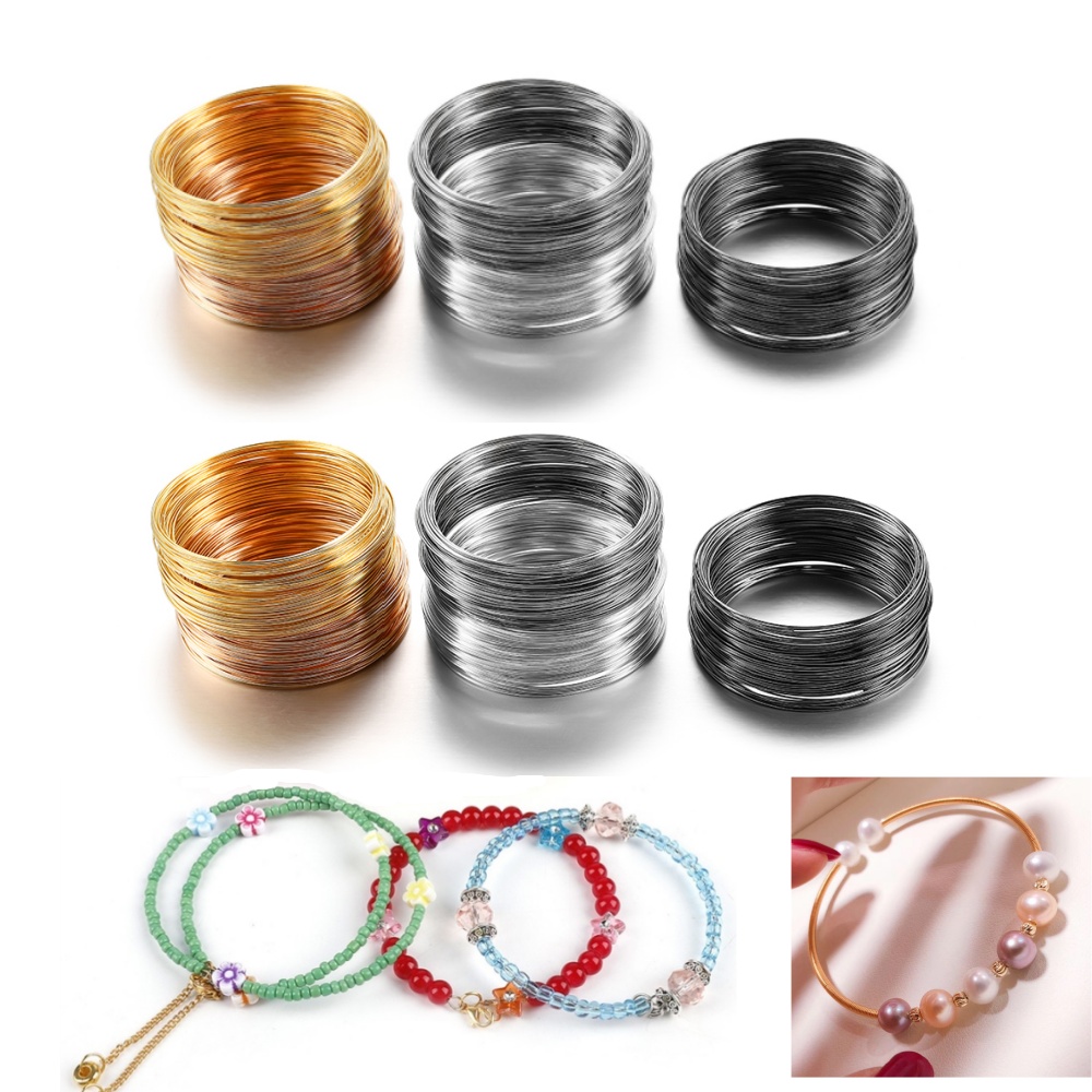 100 bucles/lote 0,6mm plata or - Jewelry Making Gold Wire reseña y precio