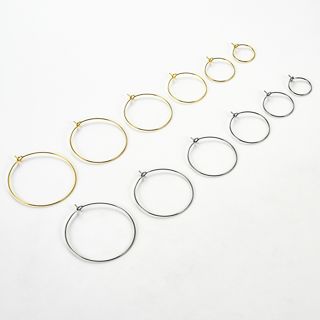 20 piezas de aros redondos de  - Jewelry Making Gold Wire reseña y precio