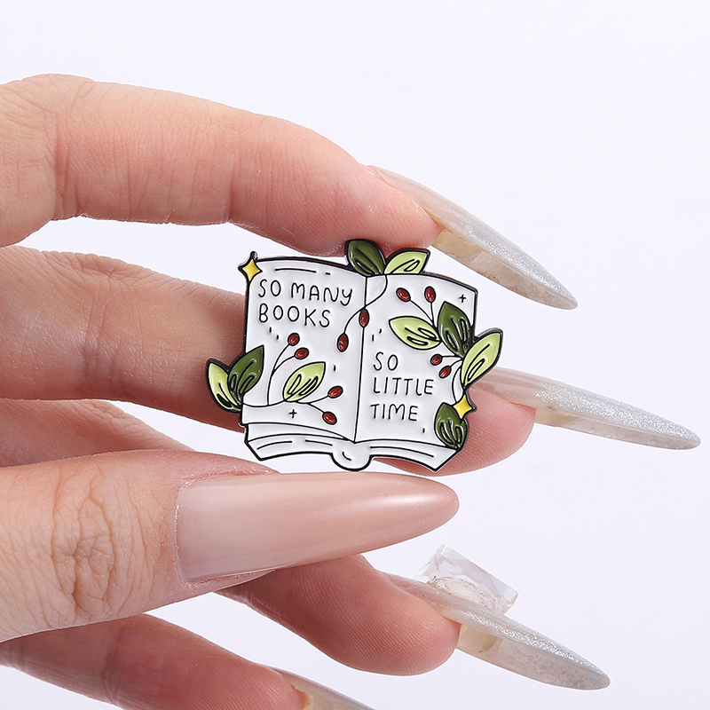 Pin Esmaltado 'So Many Books S - Jewelry Making Journal reseña y precio