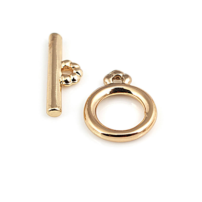 Cierres de Pulsera Redondos de - Toggle Clasp Gold reseña y precio