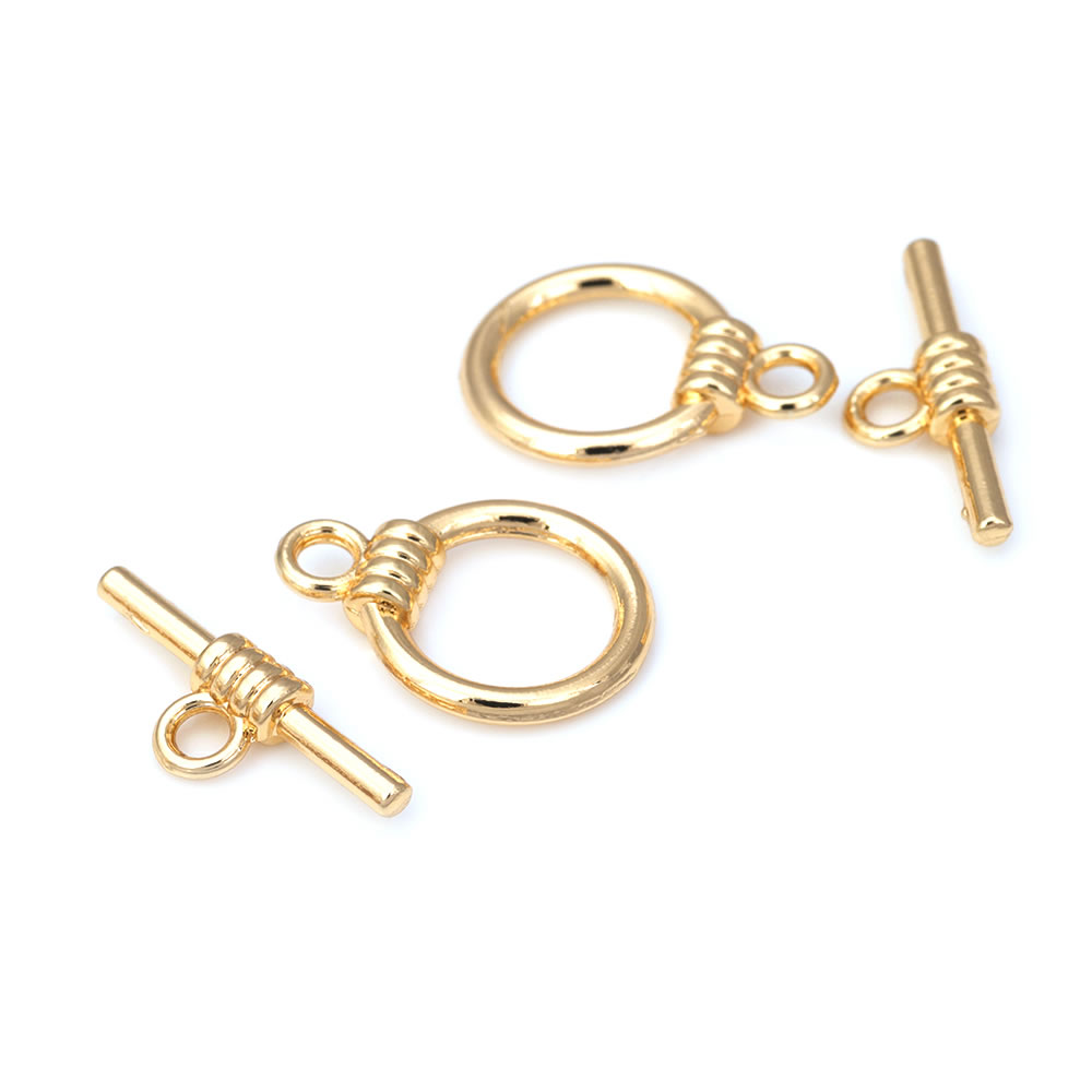 Cierres de Pulsera Redondos de - Toggle Clasp Gold reseña y precio