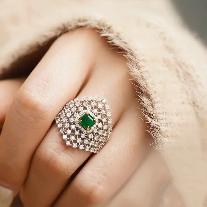 Nuevo Anillo de Zirconia con I - Jewelry Making Magazines reseña y precio