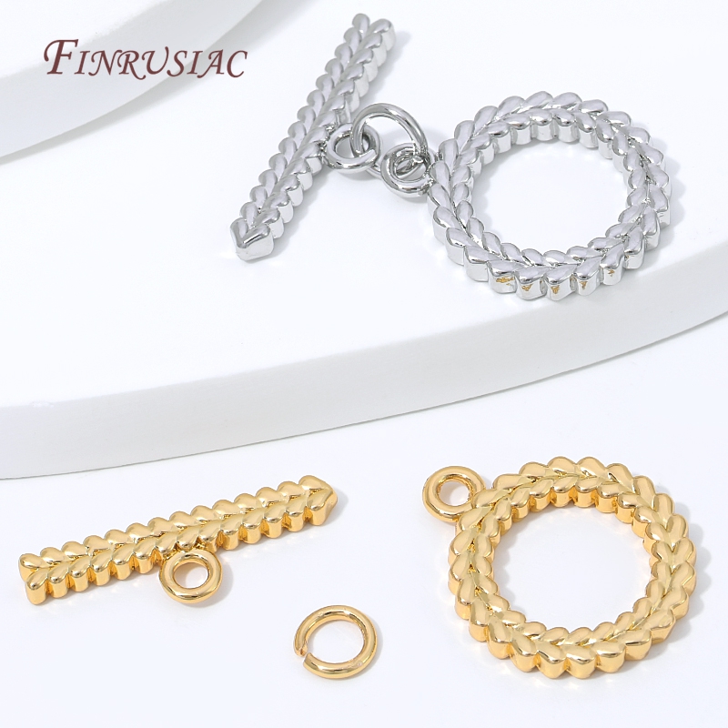 Cierres de palanca trenzados d - Toggle Clasp Gold reseña y precio